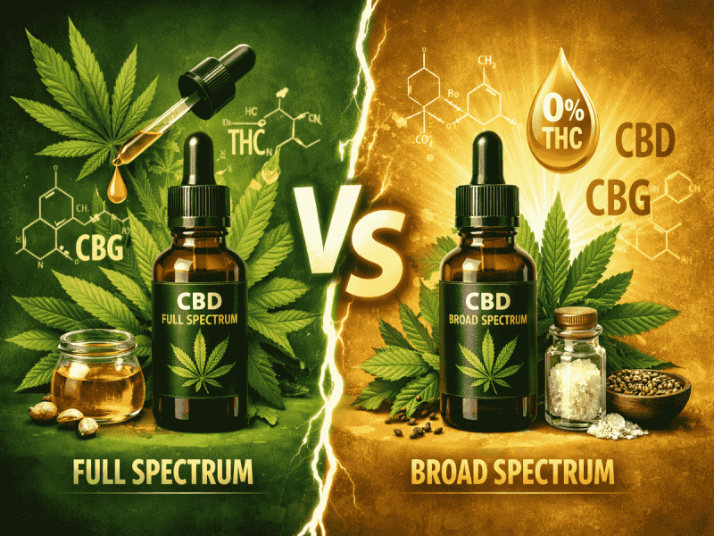 CBD ОЛІЯ FULL SPECTRUM VS BROAD SPECTRUM: ПОРІВНЯННЯ ФОРМАТІВ