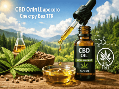 CBD ОЛІЯ ШИРОКОГО СПЕКТРУ БЕЗ ТГК