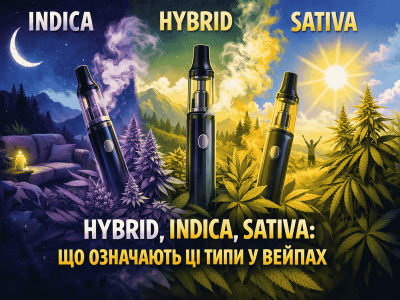 HYBRID, INDICA, SATIVA: ЧТО ОЗНАЧАЮТ ЭТИ ТИПЫ ВО ВЕЙПАХ