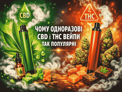 ПОЧЕМУ ОДНОРАЗОВЫЕ CBD И THC ВЕЙПЫ ТАК ПОПУЛЯРНЫ